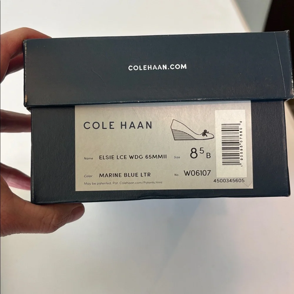 Cole Haan Women's Elsie LCE Wedge 65 mmII in marine blue size 8.5